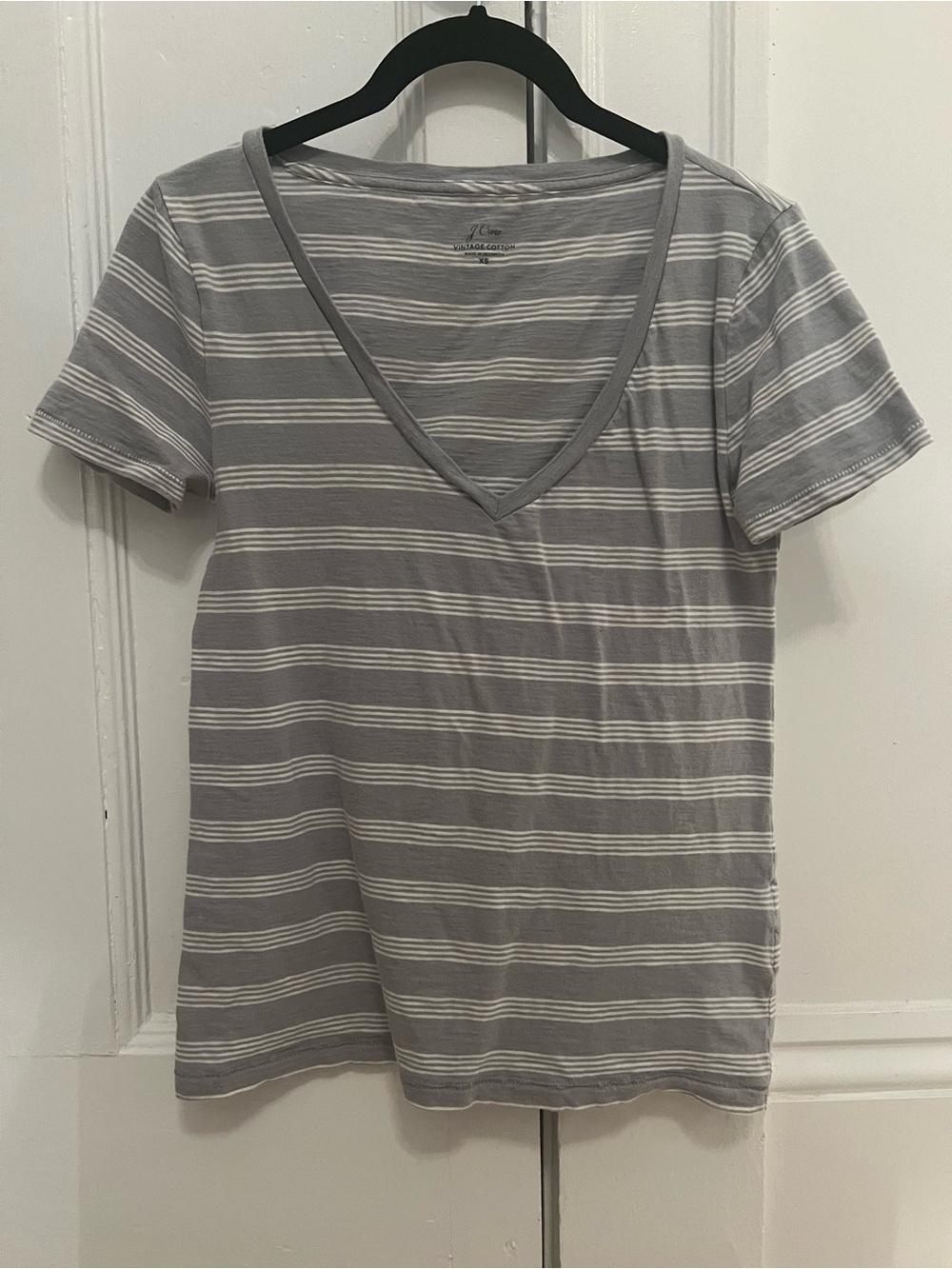 J. Crew Vintage Cotton Tee in Light Gray